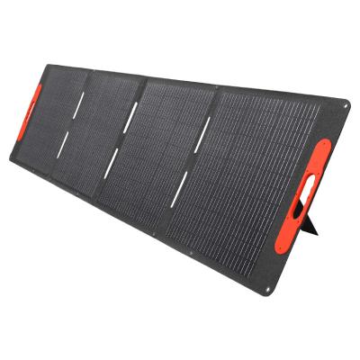 China Monocrystalline Folding Portable Solar Panels ETFE Surface 200W Usb Ip67 For Camping for sale