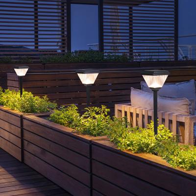 China Dusk To Dawn Outdoor Garden Solar Spike Lights IP65 With Mono Solar Panel for sale
