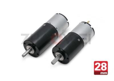 China 24V 28mm DC Motor Gearbox , Robot Gear Reduction Motor With 380mA Rated Load Current for sale