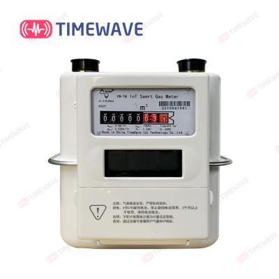 China TimeWave LoRaWAN Gas Meter IoT Smart Type YW-TW 1.5 Class LCD Screen for sale