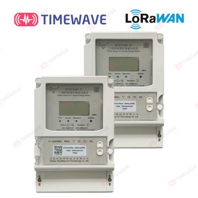 China Smart 3 Phase Watt Hour Meter LoRa RF Wifi ANSI Socket Gprs Energy Meter for sale
