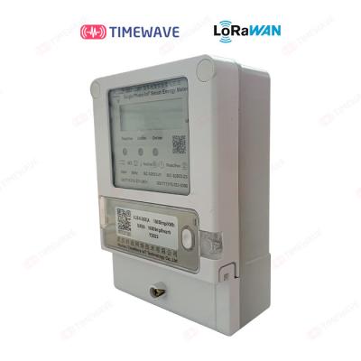 China Din Rail LoRaWAN Energy Meter Smart Single Phase AS923MHz EU868MHz AU915MHz for sale