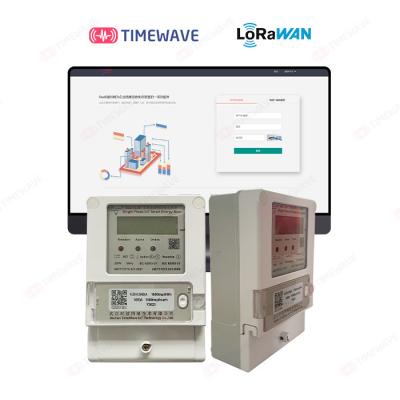 China LoRaWAN Smart Energy Meter Smart Prepaid Electricity Meter Single Phase Din Rail Energy Meter for sale
