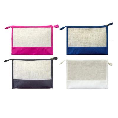 China Linen cosmetic pouch for sale