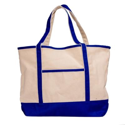 China Customized Size Heavy Duty Outdoor Beach Cotton Tote Canvas Bag for sale