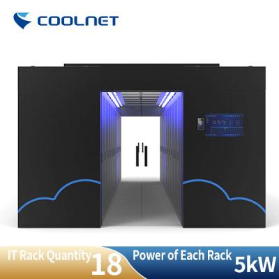 China Sistema frío del pasillo de 120 centros de datos del KVA del pasillo caliente modular de la sala de ordenadores en venta