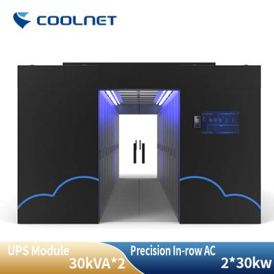 China Micro frio Data Center modular do corredor com UPS modular e em unidades da C.A. da fileira à venda