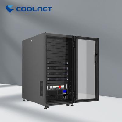 China High Available Micro Data Center Fully Enclosed Cabinet With Glass Front Door for sale