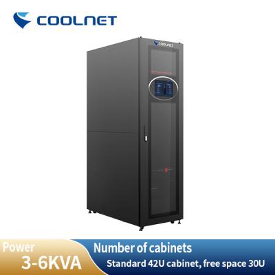 China Two Cabinets Rack Data Center With Mounted Precision Air Conditioners Installed for sale