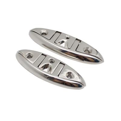 China 5Inch High Polished Marine Boat Cleats SS316 Marine Boat Hardware for sale