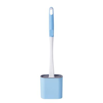 China Long Handle Tpr Toilet Cleaning Brush Soft Rubber Logo Acceptable for sale