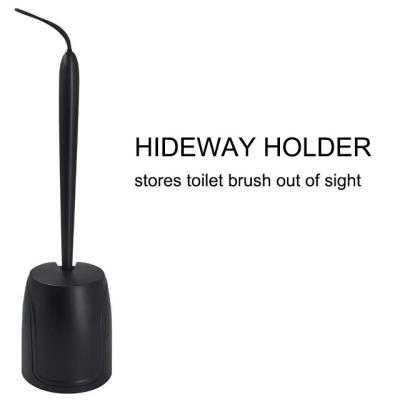 China Eco Friendly 53*12.6cm Silicone Toilet Bowl Brush Round Flex Bathroom Magic for sale