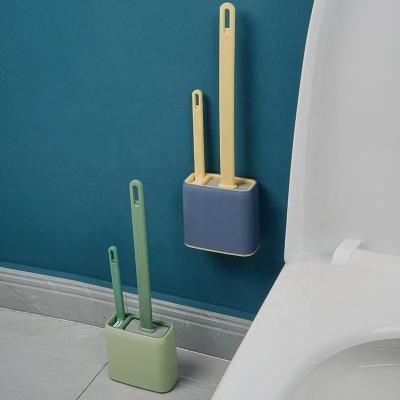 China Tiefer Reinigungssilikon-Toiletten-Bürsten-Satz-wasserundurchlässiger Halter-an der Wand befestigter Halter zu verkaufen