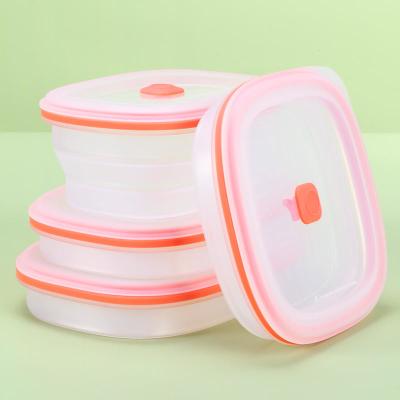 China Reusable Silicone Storage Containers Folding Bowl Bpa Free Kitchen Collapsible for sale