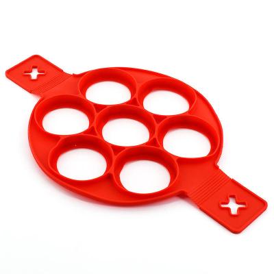 China Seven Hole 37*22*0.8cm Silicone Egg Mould Kitchen Tools Accessories for sale