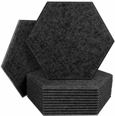 China Sound Proofing 9mm Felt Hexagon Acoustic Panels Wall Decorative Pet for sale