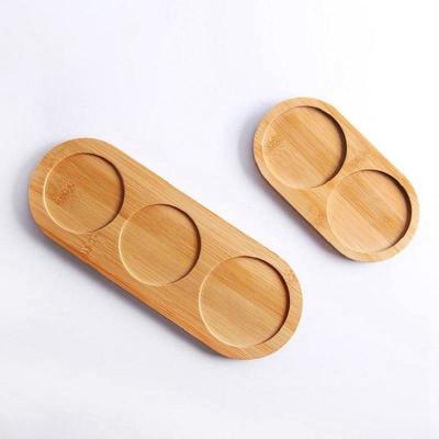 China Humanized Design Bamboo Kitchen Storage Holder Spice Jar Cup Stand Bottles Trays for sale