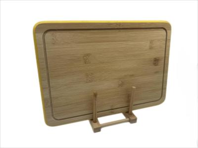 China Home Custom Kitchen Modern Bamboo Chopping Board Wire Wrapping With Groove for sale