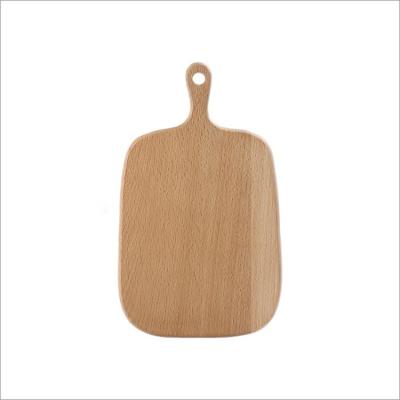 China Kitchen Household 32x20cm Batural Wood Cutting Board With Handle for sale