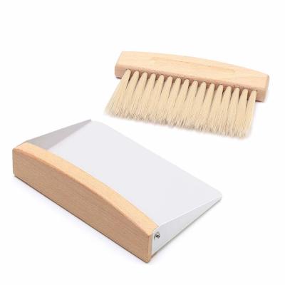 China Home Mini dustpan brush set keyboard cleaning brush Wooden cleaning brush for sale