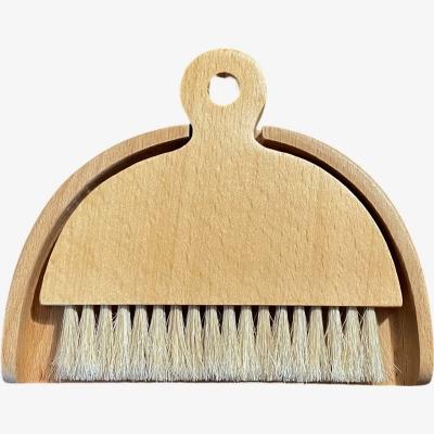China Home Kitchen Cleaning Brush Mini Wood Brush Dustpan Brush Set for sale