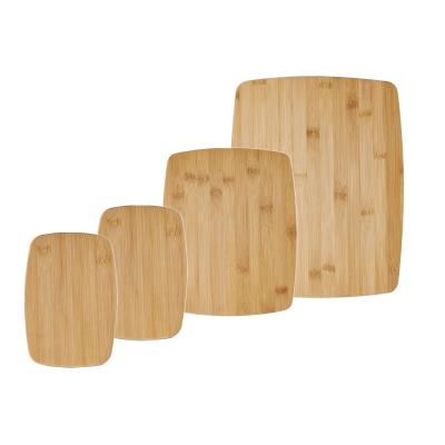 China Household Kitchen Bamboo Butcher Block Cutting Board 4 Piece Set for sale