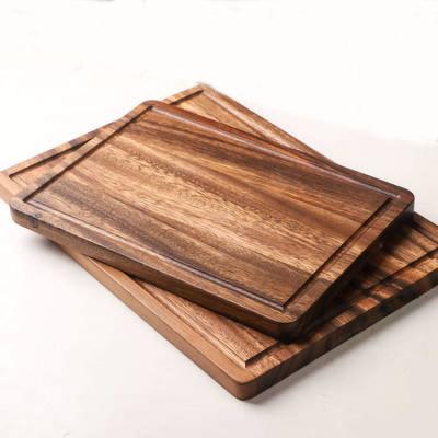 China Kitchen 15mm Walnut Wood Cutting Board Easy Clean Surface Non Slip for sale