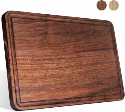 China Large Fashion Walnut Wood Cutting Board For Kitchen Cheese Charcuterie Board for sale