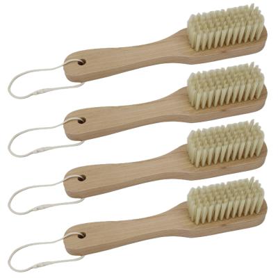 China Wooden Handle Soft Fiber Bristle Brush For Household Cleaning Laundry Clothes Shoe for sale