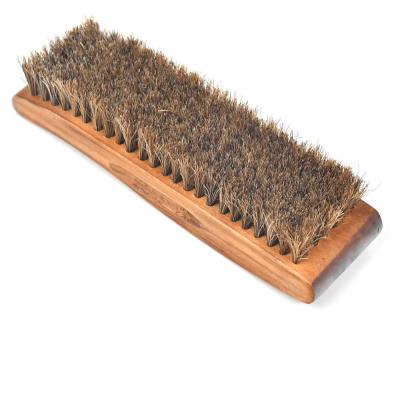 China Polish Shoe Horsehair Wooden Cleaning Brush 16*4.5*1.5cm for sale