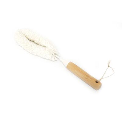 China 29*6.5CM Decanter Cleaning Brush With Bamboo Handles For Areas Baby Bottles for sale