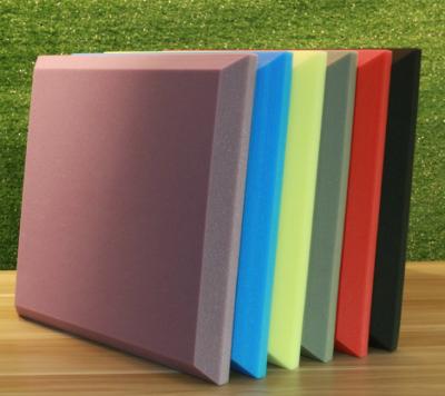 China Flat 50mm Soundproof Foam Panel Absorb Voice High Density for sale