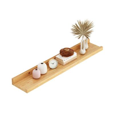 China Household 30*15cm Wooden Plant Shelves Wall Hanging For Living Room for sale