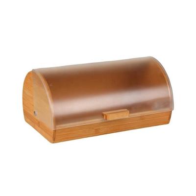China Sturdy Bamboo Bread Bin / Wooden Bread Storage Holder Water Resistance for sale