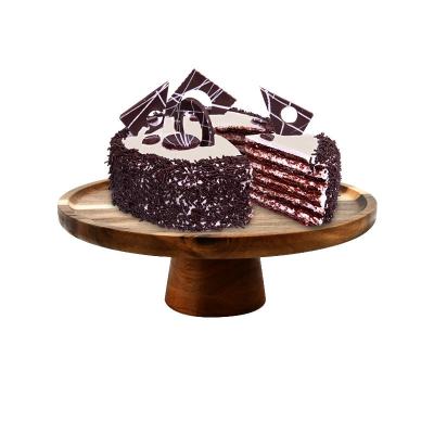 China Tabuleiro de bolo de madeira de acácia redonda à venda