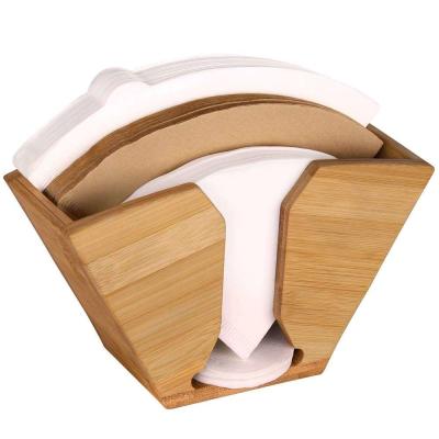 China Eco Friendly Bamboo Napkin Holders Hand Paper Towel Dispenser for sale