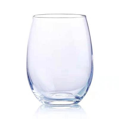China Transparant Lead Free Drinking Water Glasses Egg Cup 420ML Glass for sale