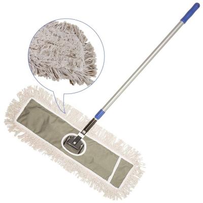 China Shopping Mall Floor Cleaning Tool 24''*11'' Flat Dust Cotton Dry Mop for sale