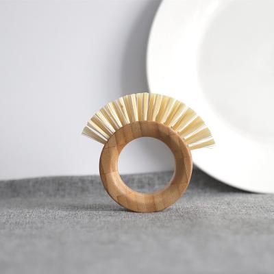 China Degradable Bamboo Wooden Washing Up Utensil Cleaner Brush ODM Logo for sale
