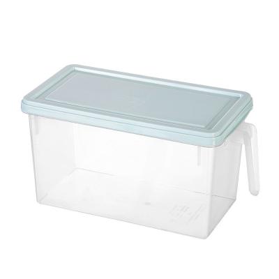 China KingWell Rectangle Fridge Stackable Plastic Storage Box Containers for sale
