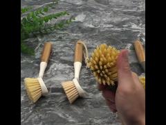 How to use a wooden pot brush