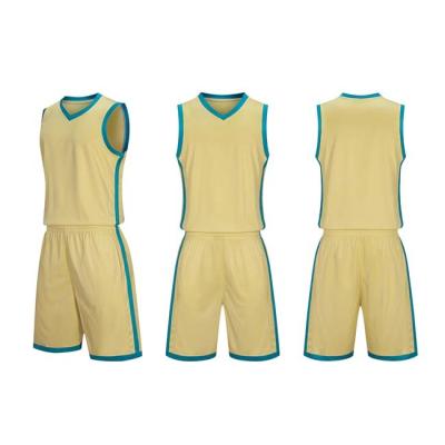 China Yellow Blue Loose Football Training Tracksuits Sweat Absorbing Youth Sports Jersey for sale