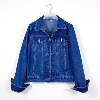 China Denim Jacket Manufacture Button Down Jacket OEM Denim Clothing Washed Blue Cotton for sale