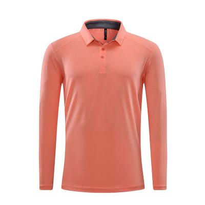 China Oem Factory Manufacturer Custom Logo Golf Polo Shirts Quick Dry Long Sleeve Shirts Mens for sale