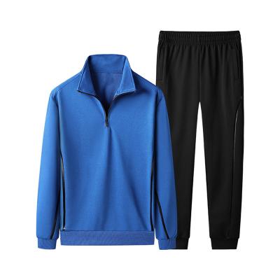 China Fashionable Unisex Football Training Tracksuits Popular Fitness Sweatsuit Solid Set for sale