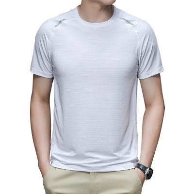 China Summer Wholesale Short Sleeve Ice Thin Breathable Sports T Shirt Men for sale