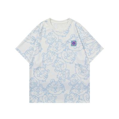 China Summer Short Sleeve T Shirt Cartoon Printed Half Sleeve Boys Casual Loose Shirt for sale