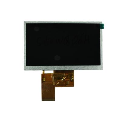 China 800x480 LVDS High Brightness LCD Display TFT 5.0 Inch Industrial 100 Nits for sale