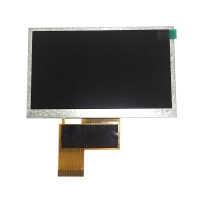 China 800x480 LVDS High Brightness LCD Display TFT 5.0 Inch Industrial 100 Nits for sale