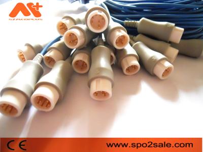 China Gris del cable de extensión de szmedplus Spo2 del cable de Mindray Spo2 del DATEX en venta